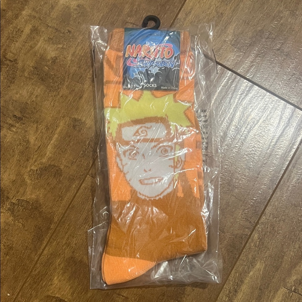 Naruto Character Orange Socks